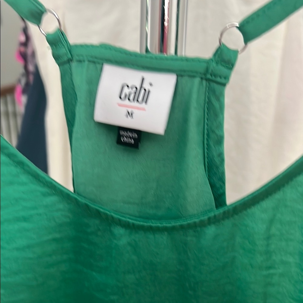 CAbi Green Backless Sleeveless Camisole - Picture 2 of 5